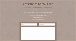 Desktop Screenshot of crossroadsdentalcare.com
