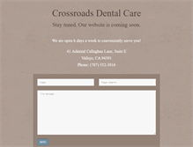 Tablet Screenshot of crossroadsdentalcare.com